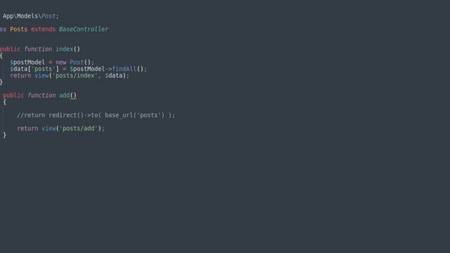 CodeIgniter 4 создание CRUD приложения