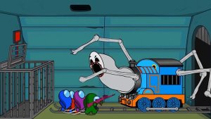 어몽어스 VS Two-headed Thomas | AMONG US ANIMATION