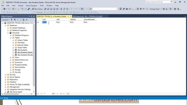 DDL Commands in SQL | How to create database in sql server management studio