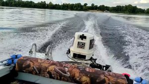 Johnson 30 л.с. и лодка МКМ. Проверка мотора на воде.