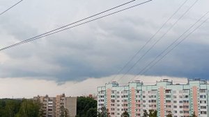 Мощная сухая гроза с хорошей электроактивностью в Смоленске 20.08.2023