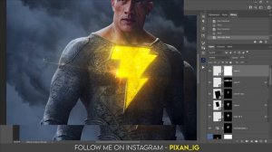 Making a BLACK ADAM! Poster in Photoshop | Photoshop Speed Art!@dcofficial@WarnerBrosPictures