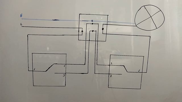 Как подключить проходной одноклавишный выключатель. Часть 1