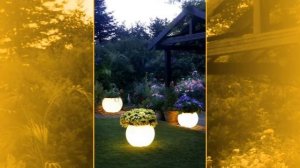 Освещение в саду и зоне отдыха.