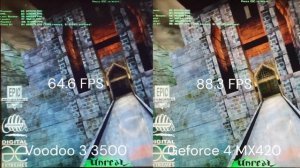3dfx Voodoo 3 3500 vs Nvidia Geforce 4 MX420