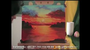 Как рождается картина за 2 минуты!! Рисуем гуашью! Невероятно красиво!