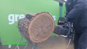 Цепная аккумуляторная пила GREENWORKS 82V GС82CSK5