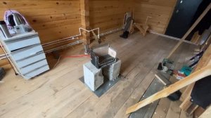 Это Гениальное решение отопить холодный объект.Горелка от газового котла!