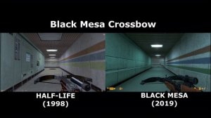 Black Mesa 2019 vs Original Half-Life Weapons Comparison Side-By-Side