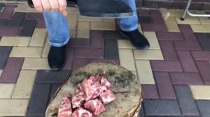 Кованная Тяпка для мяса.Обзор