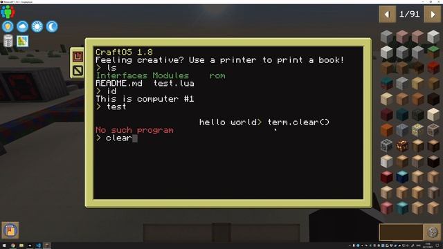 computercraft tutorial episode10: an intro to GUI смотреть онлайн