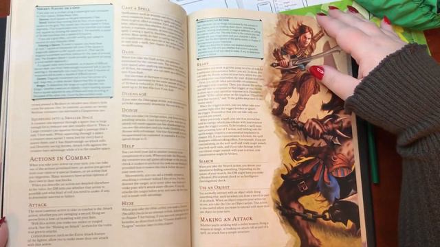 ASMR | D&D Player's Handbook Book Tapping Tracing and Paper Sounds | No Talking смотреть онлайн