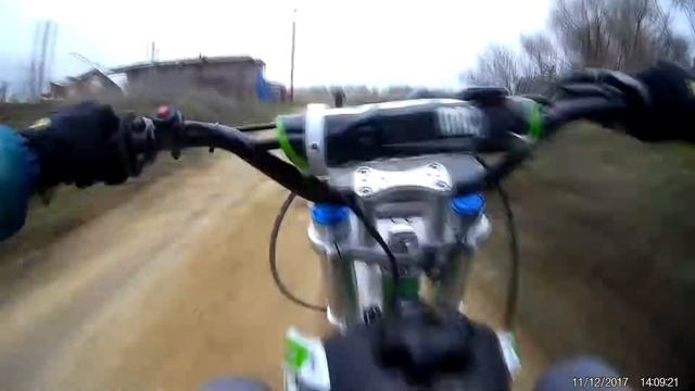 Осенние покатушки на пит байках. BSE 125 mx и IRBIS ttr 125.