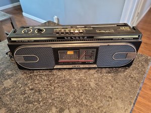 Vintage AKAI Model AJ-201 Stereo Radio Cassette Recorder Made in Japan-ЯПОНИЯ-ОКТЯБРЬ-1986 ГОД