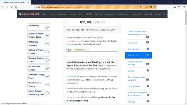 How do I debug to see when class is loaded in jvm?
| javapedia.net смотреть онлайн