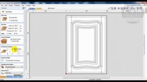 МДФ фасады. Макрос + слои  + Vectric Aspire