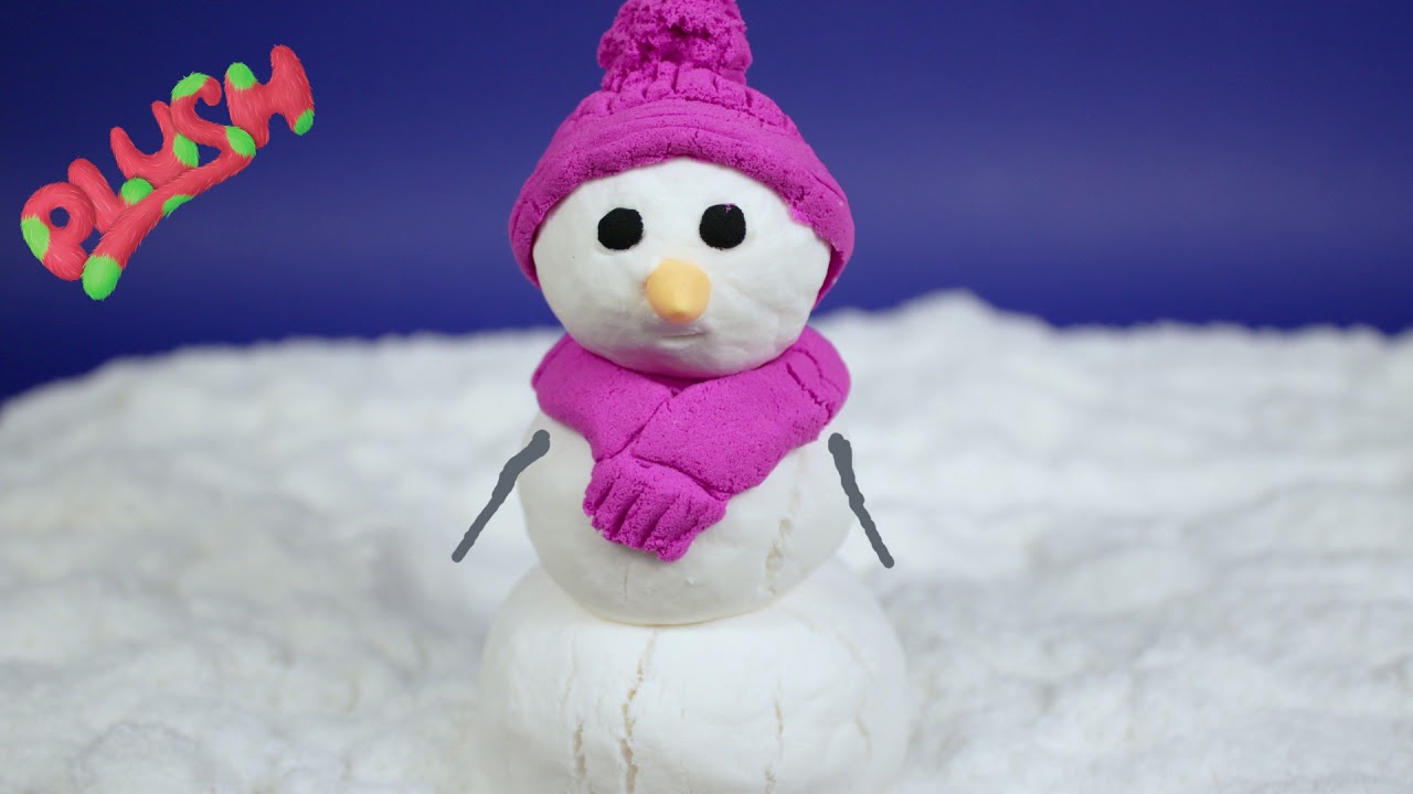 Пушистый пластилин для детей похожий на снег смотреть онлайн