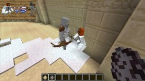 Битва мобов в Майнкрафте № 1-Снежный Голем Мутант vs Скелет Мутант!!!