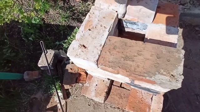 Печь ВУЛКАН из старого кирпича. Печь для дачи  за 10 минут.