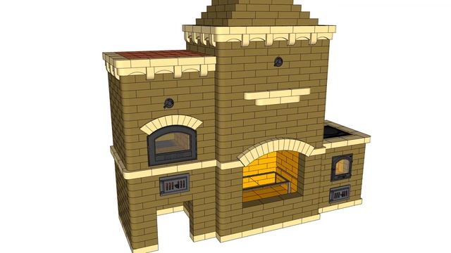 Камин барбекю для беседки с русской печью смотреть онлайн