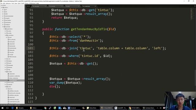 113 - Cách sử dụng query builder lấy dữ liệu trong php mà không cần viết câu lệnh mysql CodeIgniter смотреть онлайн