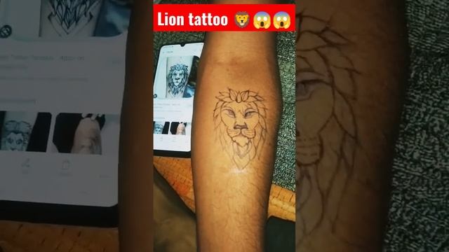 Lion tattoo ?#shorts #tattoo #viral #liontattoo @royalindianartist