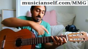 [raga chords] How to Finger pick raga style | raga notes, 4/4 to 7/8 etc