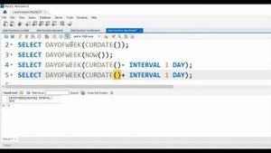 DAYOFWEEK() function to get number from 1 to 7 based on Weekday in MySQL