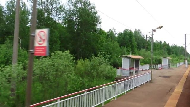 Железнодорожная станция Бекасово-Сортировочное: все парки из окна электропоезда ЭД4М-0137 9.06.2020