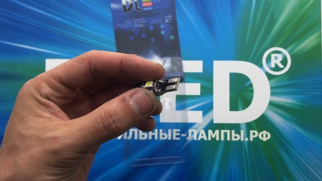 Автомобильная светодиодная лампа T10 - W5W - HP 1W + 4 SMD 5050 Black смотреть онлайн