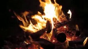 Замедленная съемка. Как горит костер