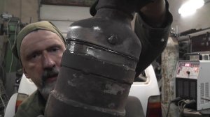 Удаление катализаторов Ниссан Теана V6.