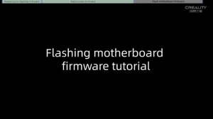 Service Tutorial Ender 3 V3 SE firmware flashing
