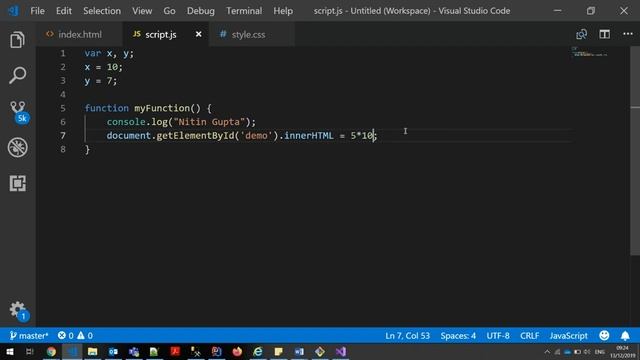 JavaScript Tutorial for Beginners - Part 5 | JavaScript Syntax | Learn Web Technologies
