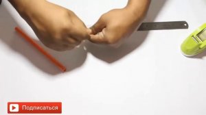 Как сделать карманную ручку пистолет,который стреляет шариками!?Очень просто