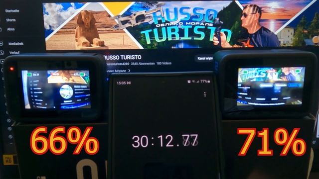 Hero 12 vs 11 Test. GoPro Hero 12 Hero 11 camera test, for 5K runtime at room temperature 22° смотреть онлайн