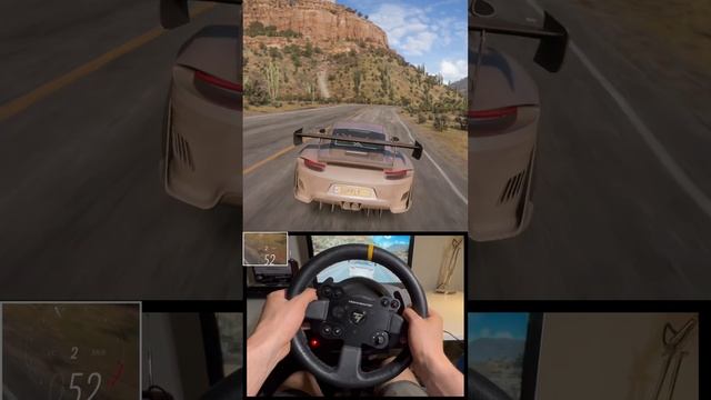 How good does this Porsche 911 GT2 RS sound? #forzahorizon5 #thrustmaster #steeringwheel #drifting