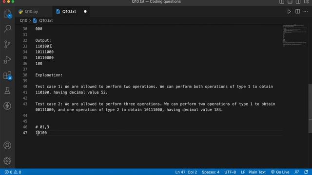 Max Binary String | Placement Coding Questions on Python | Placement Preparation