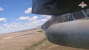 Боевая работа экипажей Су-25 в зоне СВО
