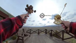 Погремушка для шаманских практик с русскими рунами