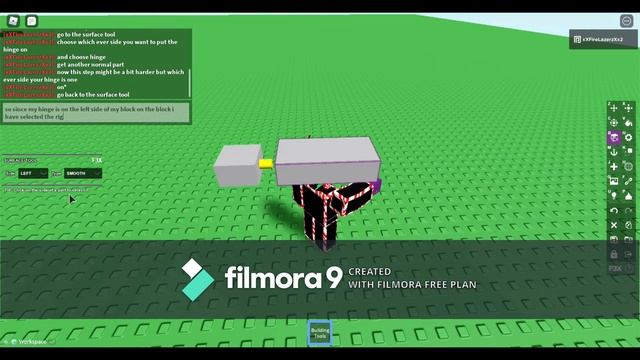 How to use hinges with btools ( Roblox ) смотреть онлайн