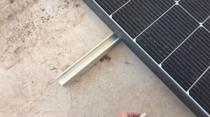 using solar rail to fix solar panels down