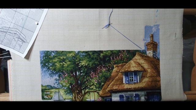 Вышивка крестом/Летний пейзаж/вышивка 2021??
