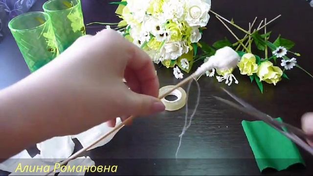 Розы из гофрированной бумаги. Мастер-класс. Цветы из бумаги. смотреть онлайн