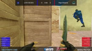 Шоу-Матч по CS 1.6 [Ripe Wizards -vs- LION SEVEN] 2map @kn1feTV