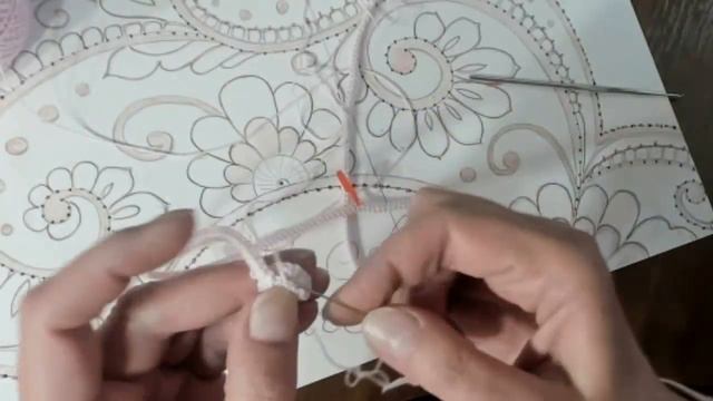 МК по вязанию ирландского кружева. Воротник "Версаль". Урок 2. Irish crochet lace + Tunisian croche