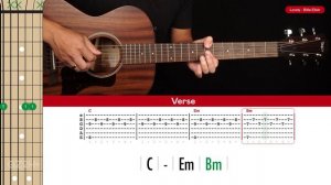Lovely Guitar Cover Billie Eilish 🎸|Tabs + Chords|