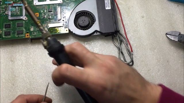 Ноутбук ASUS необычный ремонт разъема питания смотреть онлайн