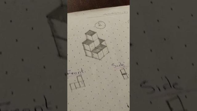 Top, Front & Side views of Cube structures. смотреть онлайн