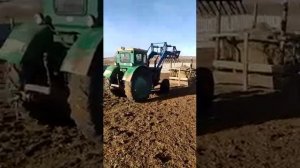 кормушка под сено для КРС .пробуем загрузить в нее сено .